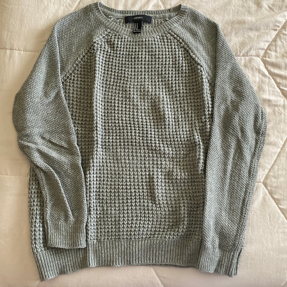 grey sweater from Forever21